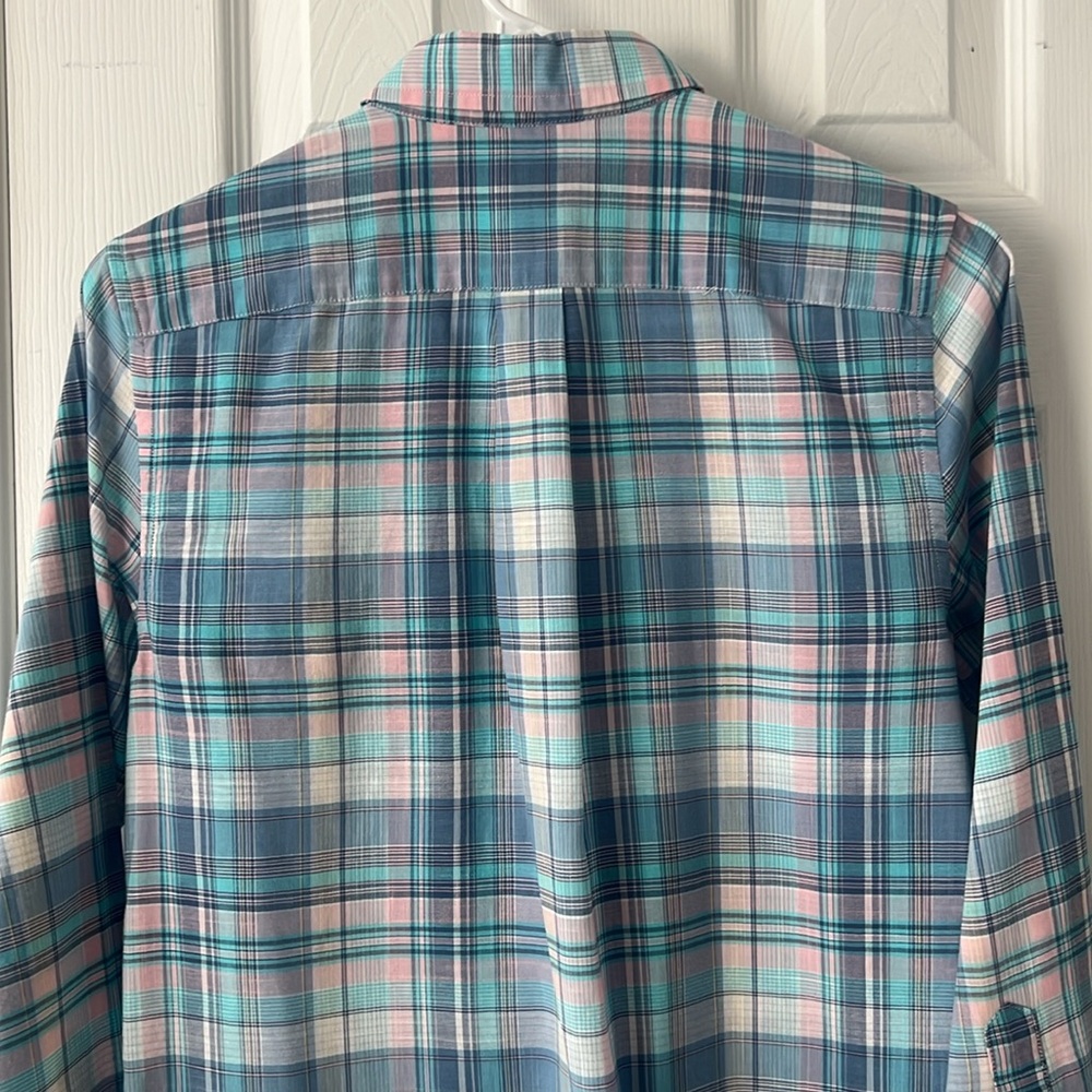 Vineyard Vines Boys M (12-14) button down plaid shirt - Picture 3 of 4